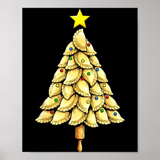 Erogi Tree Christmas Xmas Funny Lish Food Costume Poster (Vorne)