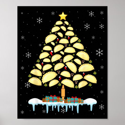 Erogi Tree Lish Christmas Food Funny Men Women Kid Poster (Vorne)
