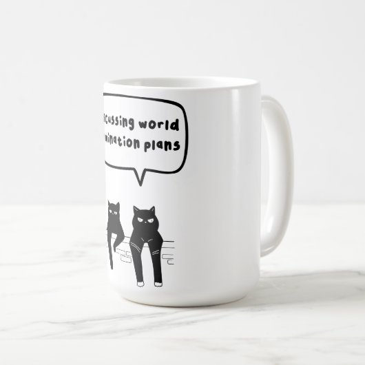Erörterung der Weltherrschaftspläne Kaffeetasse (VorderseiteRechts)