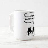 Erörterung der Weltherrschaftspläne Kaffeetasse (Vorderseite Links)