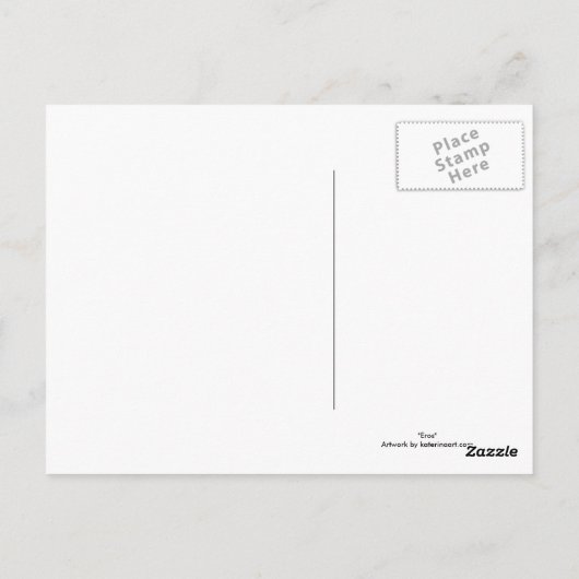 Eros Angel Liebe Postkarte (Rückseite)