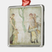 Eros, der in Anwesenheit der Aphrodite bestraft Silbernes Ornament (Links)