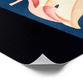 EROSIL FRAU German Skin Cosmetics Creme Vintag Poster (Ecke)