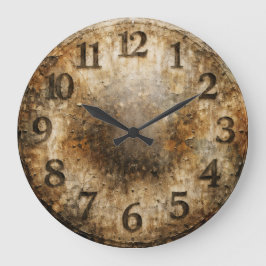 Erosion der Zeit Große Wanduhr