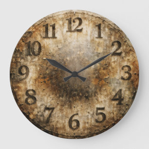 Erosion der Zeit Große Wanduhr