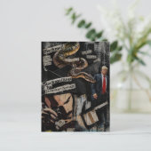 Erpressung Politische Collage Postkarte (Stehend Vorderseite)