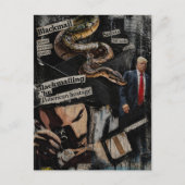 Erpressung Politische Collage Postkarte (Vorderseite)