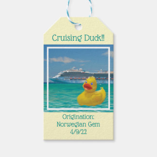 Erpressung von Enten mit Kreuzfahrtschiff Geschenkanhänger