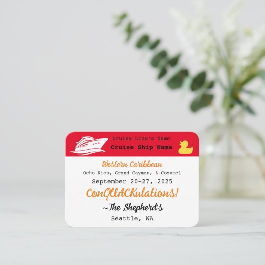 Erpressungen! Tag der Kreuzfahrt (Stehend Vorderseite)