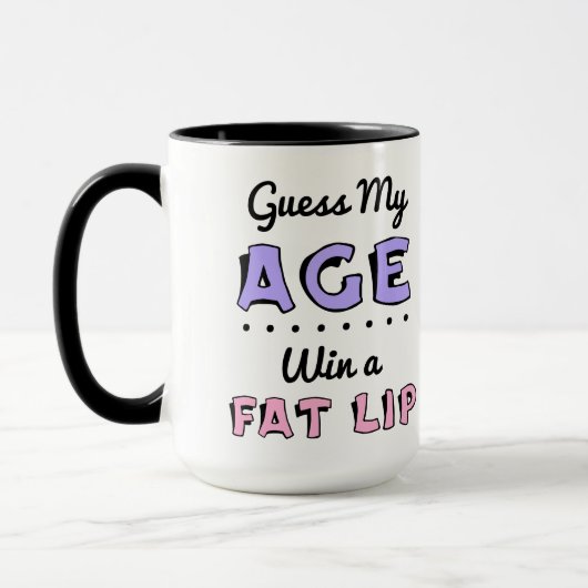 Errate mein Alter 15 oz Kaffeetasse (Links)
