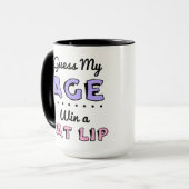Errate mein Alter 15 oz Kaffeetasse (Vorderseite Links)