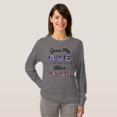Errate mein Alter Basic Langarm T-Shirt für Damen (Vorne ganz)
