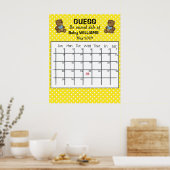 Errate Termin Kalender mit Bären Poster (Küche)