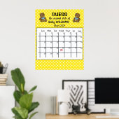 Errate Termin Kalender mit Bären Poster (Heimbüro)