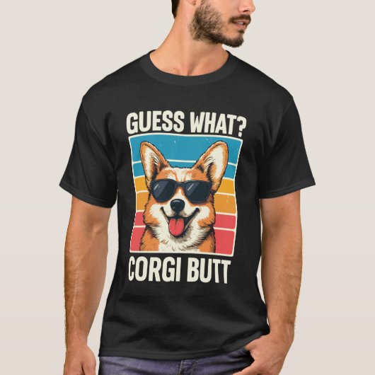 Errate Was Corgi Hintern 1 T-Shirt (Vorderseite)