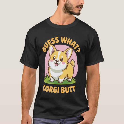 Errate Was Corgi Hintern 2 T-Shirt (Vorderseite)