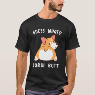 Errate was Corgi Hintern  Corgi Hund Geschenk Wort T-Shirt