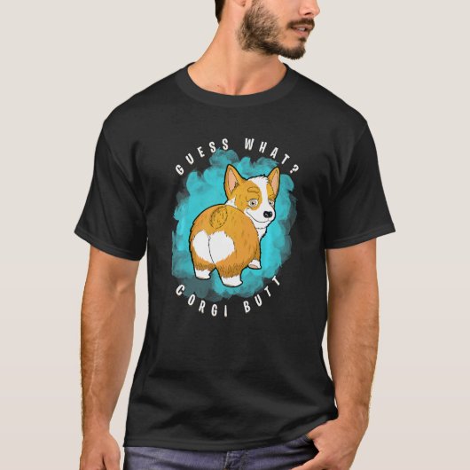 Errate was Corgi Hintern Corgi T-Shirt (Vorderseite)