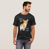 Errate Was Corgi Hintern Hund Design T-Shirt (Vorne ganz)
