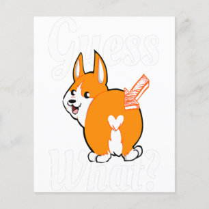 Errate was Corgi Hintern Hunde Liebhaber Flyer