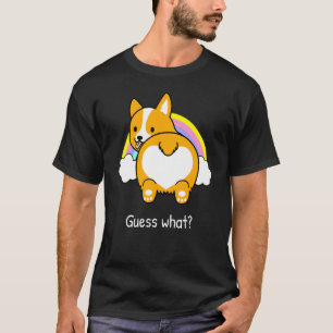 Errate was Corgi Hintern Regenbogen Süßer Corgi Be T-Shirt