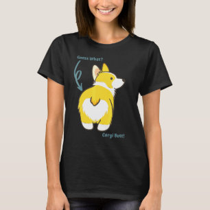 Errate Was Corgi Hintern Süßer Hund T-Shirt
