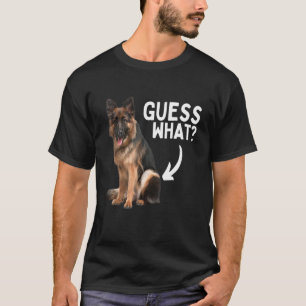 Errate was Deutscher Schäferhund Hintern! Lustige T-Shirt