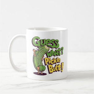 Errate was_ Gurkenpopo! Lustige Gurke Kaffeetasse