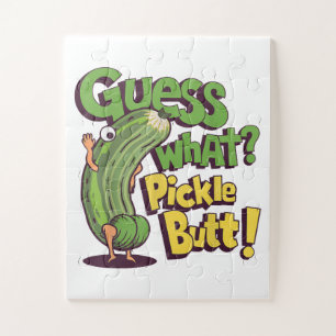 Errate was_ Gurkenpopo! Lustige Gurke Puzzle