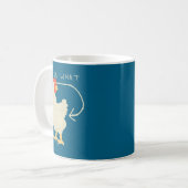 Errate Was Hühnerhintern Lustig Glücklich Kaffeetasse (Vorderseite Links)