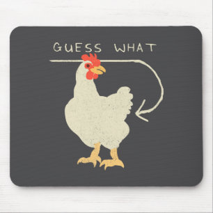Errate Was Hühnerhintern Lustig Glücklich  Mousepad