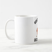 Errate was Hühnerhintern Lustiger Hahn Kaffeetasse (Links)