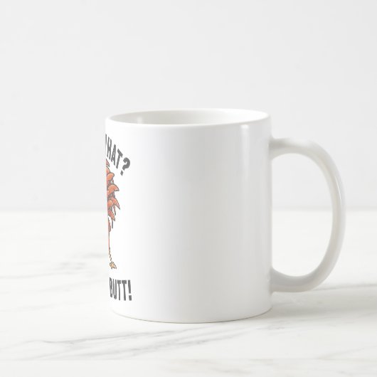Errate was Hühnerhintern Lustiger Hahn Kaffeetasse (Rechts)