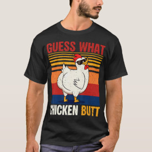 Errate Was Hühnerhintern Lustiges Hühner-Meme Vint T-Shirt