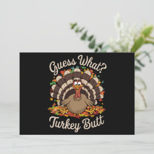 Errate was Truthahn Hintern Lustiger Thanksgiving  Einladung