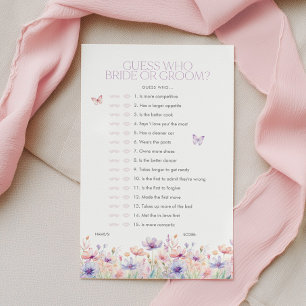 Errate wer Braut oder Bräutigam Florales Brautpart