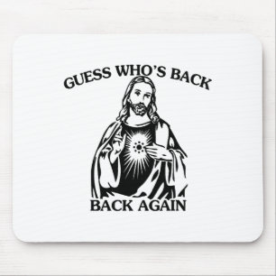 Errate Wer ist wieder zurück Christliches Kreuz Je Mousepad