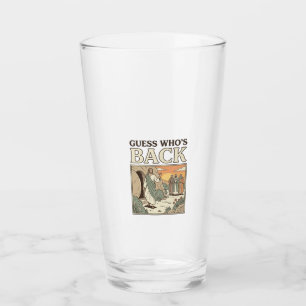 Errate Wer ist zurück Auferstehung Humor Vintage D Glas