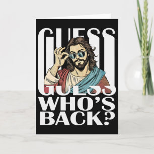 Errate, wer Jesus ist Ostern Tee Religiös Katholis Karte