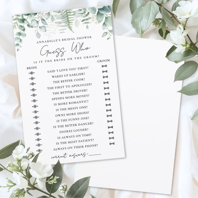Errate-Wer-Minimalistische-Junggesellinnen-Abschie (Guess Who Minimalist Bridal Shower Game)