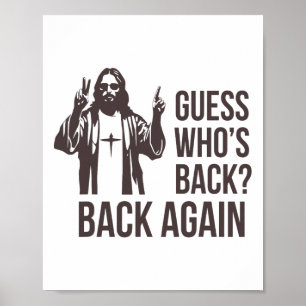 Errate, wer wieder Ck Ck ist Frohe Ostern Jesus Ch Poster