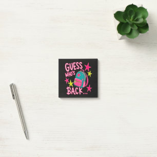 Errate, wer wieder da ist Lustiger Rückkehr zur Sc Post-it Klebezettel