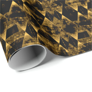 Erratisches Gold und Black Diamond Geschenkpapier