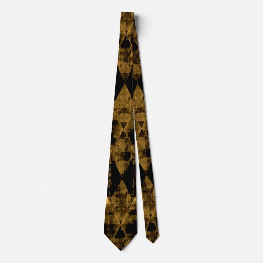Erratisches Gold und Black Diamond Krawatte (Vorderseite)