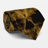 Erratisches Gold und Black Diamond Krawatte (Gerollt)