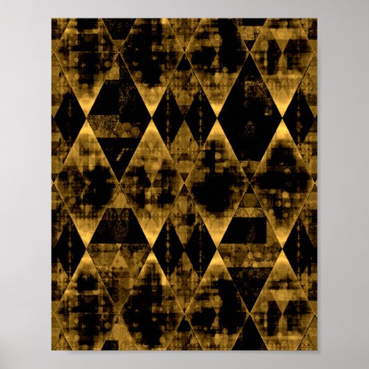 Erratisches Gold und Black Diamond Poster (Vorne)