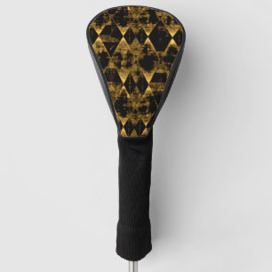 Erratisches Gold und schwarze Diamanten Golf Headcover