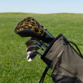 Erratisches Gold und schwarze Diamanten Golf Headcover (In SItu)