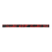 Erratisches Rot und Black Diamond Wonder Satinband (Vorderseite)