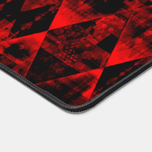 Erratisches Rot und Black Diamond Wonder Schreibtischunterlage (Ecke)